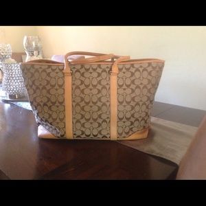 Coach Signature Carry All Weekender Getaway Bag